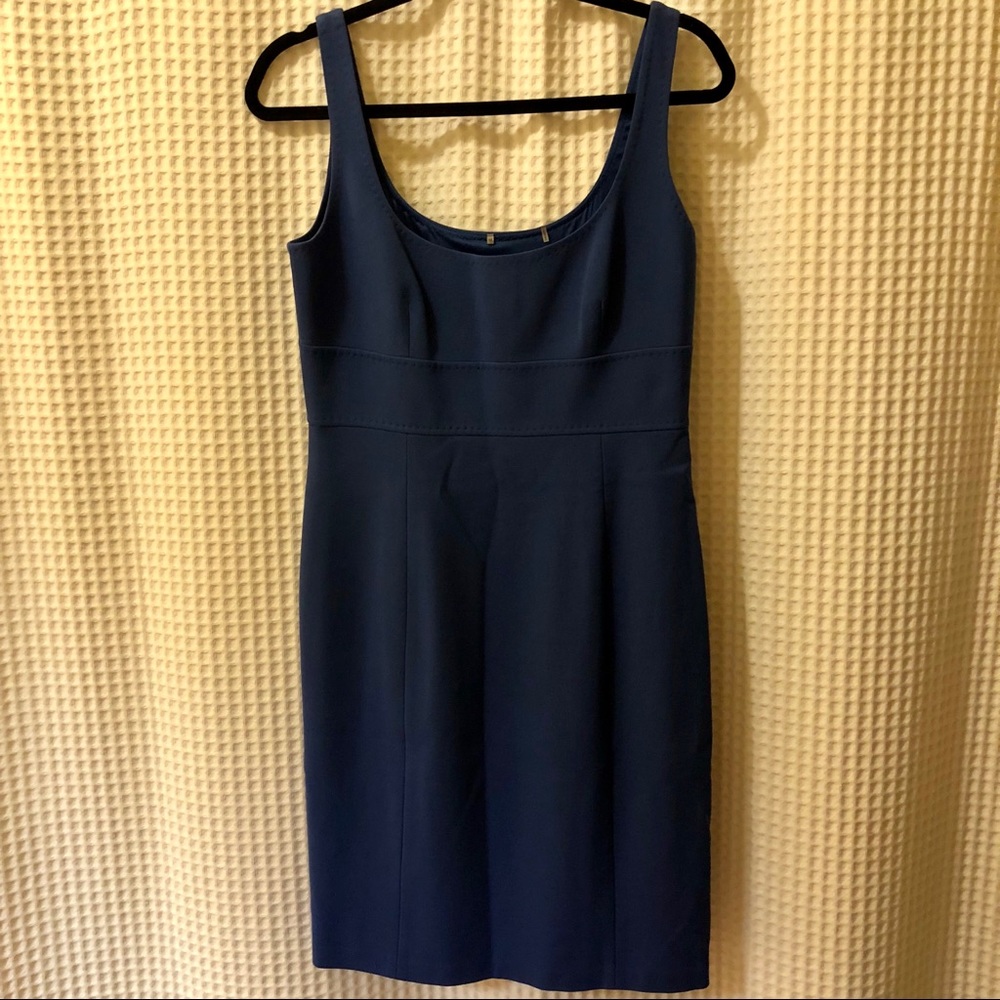 Elie Tahari Blue Sheath Cocktail Dress